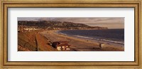 Framed High angle view of a coastline, Redondo Beach, Los Angeles County, California, USA