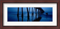 Framed Silhouette of a pier, Hermosa Beach Pier, Hermosa Beach, California, USA
