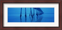 Framed Low angle view of a pier, Hermosa Beach Pier, Hermosa Beach, California, USA