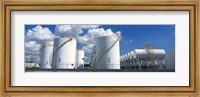 Framed Storage tanks in a factory, Miami, Florida, USA