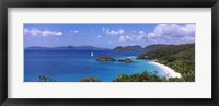 Framed Trees on the coast, Trunk Bay, Virgin Islands National Park, St. John, US Virgin Islands