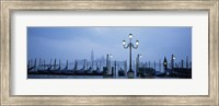Framed Gondolas in a canal, Grand Canal, St. Mark's Square, San Giorgio Maggiore, Venice, Veneto, Italy