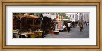 Framed Flea market at a roadside, Greenmarket Square, Cape Town, Western Cape Province, Republic of South Africa
