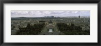 Framed Cityscape viewed from the Eiffel Tower, Paris, Ile-de-France, France