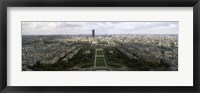 Framed view of Paris from the Eiffel Tower, Paris, France