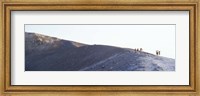 Framed Group of people on a mountain, Vulcano, Aeolian Islands, Italy