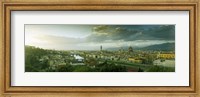 Framed High angle view of a city from Piazzale Michelangelo, Florence, Tuscany, Italy