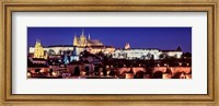 Framed Charles Bridge, Hradcany Castle, St. Vitus Cathedral, Prague, Czech Republic