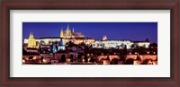 Framed Charles Bridge, Hradcany Castle, St. Vitus Cathedral, Prague, Czech Republic