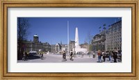 Framed Group of people at a town square, Dam Square, Amsterdam, Netherlands