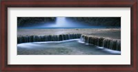 Framed Waterfall in a forest, Mooney Falls, Havasu Canyon, Havasupai Indian Reservation, Grand Canyon National Park, Arizona, USA