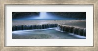 Framed Waterfall in a forest, Mooney Falls, Havasu Canyon, Havasupai Indian Reservation, Grand Canyon National Park, Arizona, USA