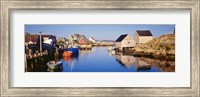 Framed Fishing village of Peggy's Cove, Nova Scotia, Canada