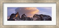 Framed Clouds over mountains, Torres Del Paine, Torres Del Paine National Park, Chile