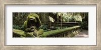 Framed Statue of a monkey in a temple, Bathing Temple, Ubud Monkey Forest, Ubud, Bali, Indonesia