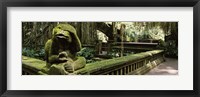 Framed Statue of a monkey in a temple, Bathing Temple, Ubud Monkey Forest, Ubud, Bali, Indonesia