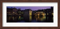 Framed Buildings at the waterfront, Binnenhof, The Hague, South Holland, Netherlands