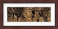 Framed Sculptures in a temple, Bayon Temple, Angkor, Cambodia