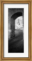 Framed Church viewed through an archway, Puerta Del Sol, Medina Sidonia, Cadiz, Andalusia, Spain