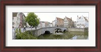 Framed Bridge across a channel, Bruges, West Flanders, Belgium