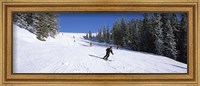 Framed Tourists skiing, Kitzbuhel, Westendorf, Tirol, Austria