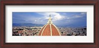 Framed High section view of a church, Duomo Santa Maria Del Fiore, Florence, Tuscany, Italy