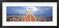 Framed High section view of a church, Duomo Santa Maria Del Fiore, Florence, Tuscany, Italy