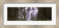 Framed Waterfall in a forest, Banff, Alberta, Canada