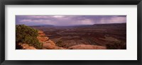 Framed Clouds over an arid landscape, Canyonlands National Park, San Juan County, Utah