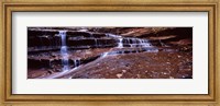 Framed Stream flowing through rocks, North Creek, Utah