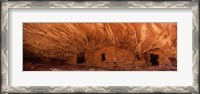 Framed House Of Fire in orange, Anasazi Ruins, Mule Canyon, Utah, USA