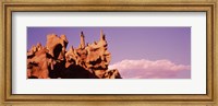 Framed Low angle view of cliffs, Fantasy Canyon, Uintah County, Utah (pink sky)