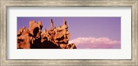 Framed Low angle view of cliffs, Fantasy Canyon, Uintah County, Utah (pink sky)