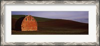 Framed Red Barn in a Field, Palouse, Washington State