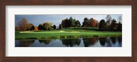 Framed Pond in a golf course, Westwood Golf Course, Vienna, Fairfax County, Virginia, USA