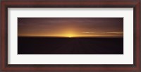 Framed Sunset over a desert, Namib Desert, Swakopmund, Namibia