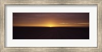 Framed Sunset over a desert, Namib Desert, Swakopmund, Namibia
