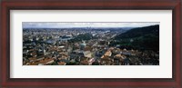 Framed Aerial view of Prague, Czech Republic