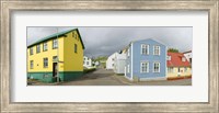 Framed Buildings along a street, Akureyri, Iceland