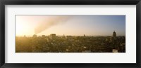 Framed Old Havana, Cuba with Smokestack