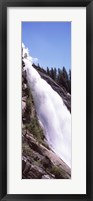 Framed Low angle view of a waterfall, Nevada Fall, Yosemite National Park, California, USA