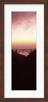 Framed Silhouette of Bixby Bridge, Big Sur, California (vertical)