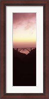 Framed Silhouette of Bixby Bridge, Big Sur, California (vertical)