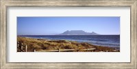 Framed Sea with Table Mountain in the background, Bloubergstrand, Cape Town, Western Cape Province, South Africa