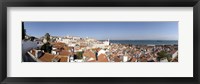 Framed High angle view of a city, Sao Vicente da Fora, Largo das Portas do Sol, Alfama, Lisbon, Portugal