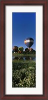 Framed Reflection of hot air balloons in a lake, Hot Air Balloon Rodeo, Steamboat Springs, Colorado, USA