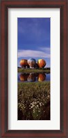 Framed Hot Air Balloon Rodeo, Steamboat Springs, Colorado (vertical)