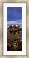 Framed Hot Air Balloon Rodeo, Steamboat Springs, Colorado (vertical)