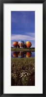 Framed Hot Air Balloon Rodeo, Steamboat Springs, Colorado (vertical)