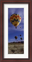 Framed Hot air balloons rising, Hot Air Balloon Rodeo, Steamboat Springs, Colorado